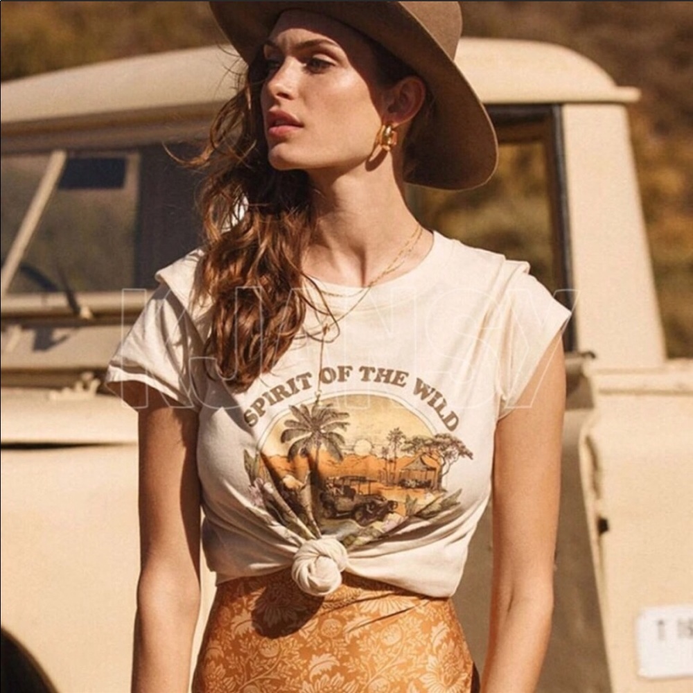 Vintage Bohemian Spirit Of The Wild Cotton Tee - Picture 3 of 6